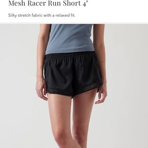 Mesh Racer Run Short 4”